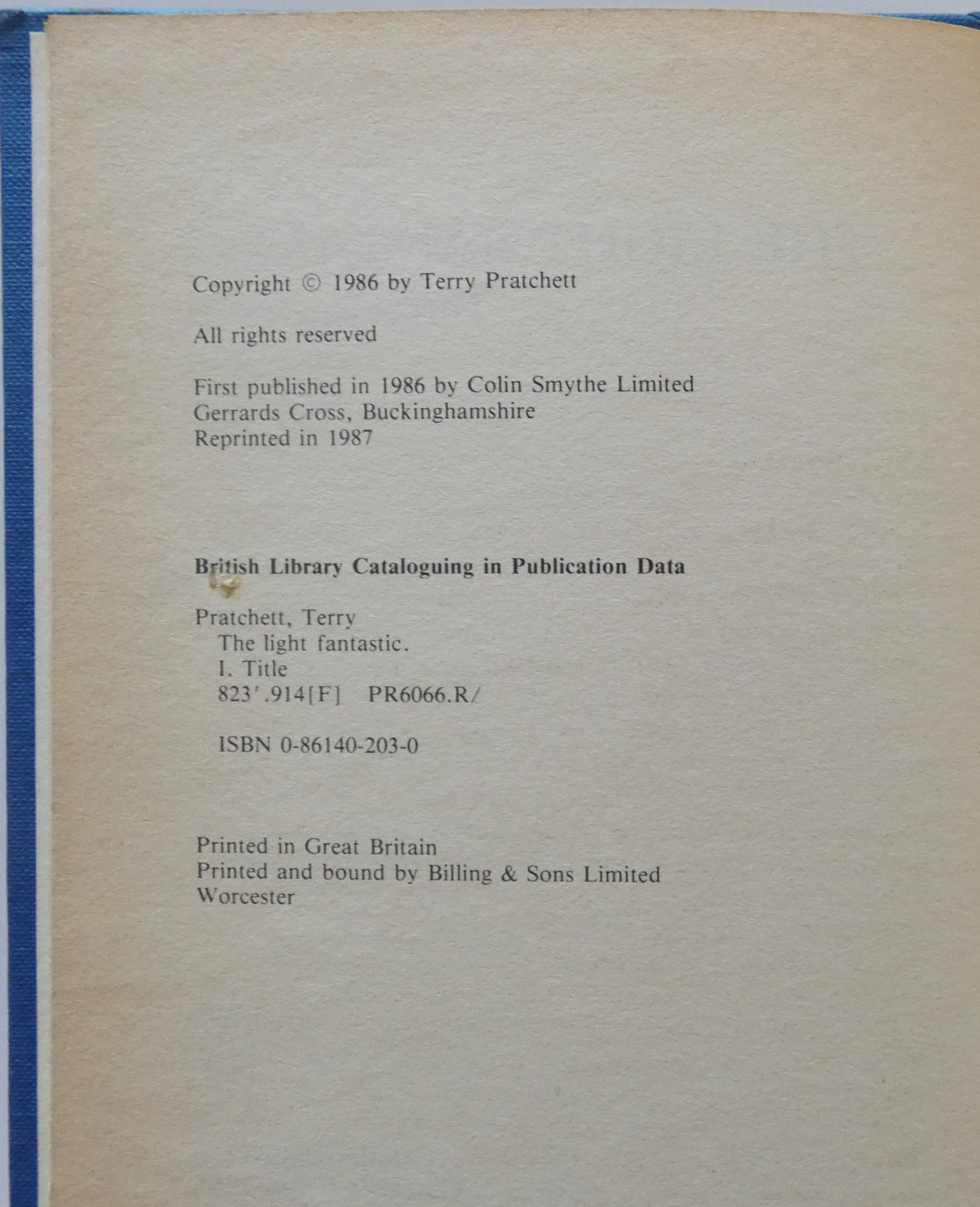 the light fantastic - second printing 4