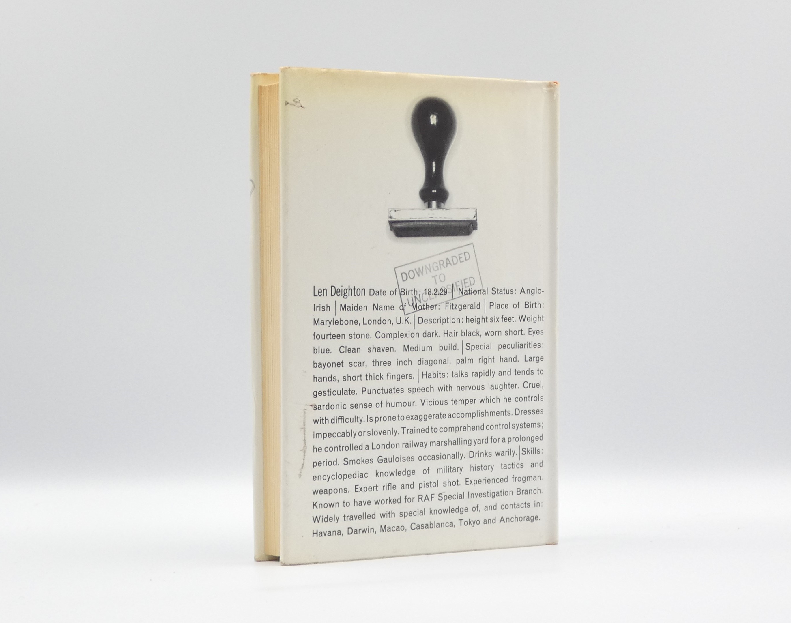 the ipcress file 2850 inscribed by the author 2