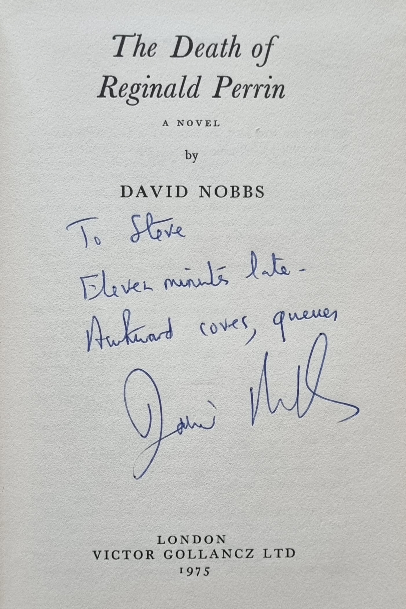 The Death of Reginal Perrin signed 3